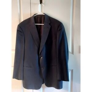 Hart Schaffner Marx 44R Glenn Check Gold Trumpeter Suit Jacket Blazer Sport Coat